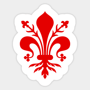 Florence Italy Fleur De Lis Sticker Sticker